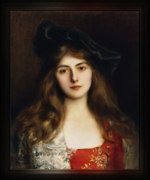 Portrait Of A Young Woman by Albert Lynch
